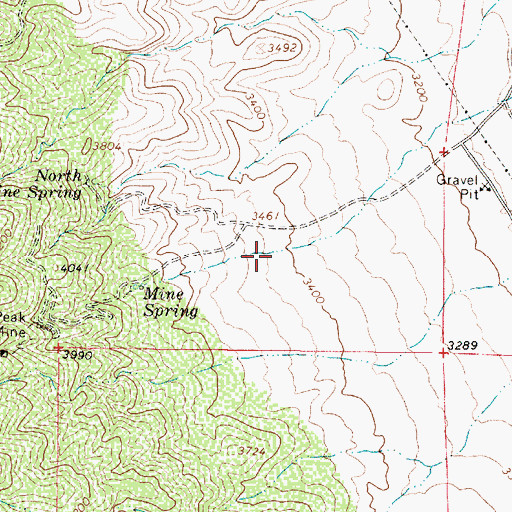 Topographic Map of Lower Mine Spring, AZ