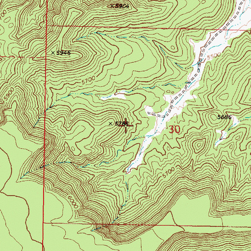Topographic Map of Trick Tank, AZ