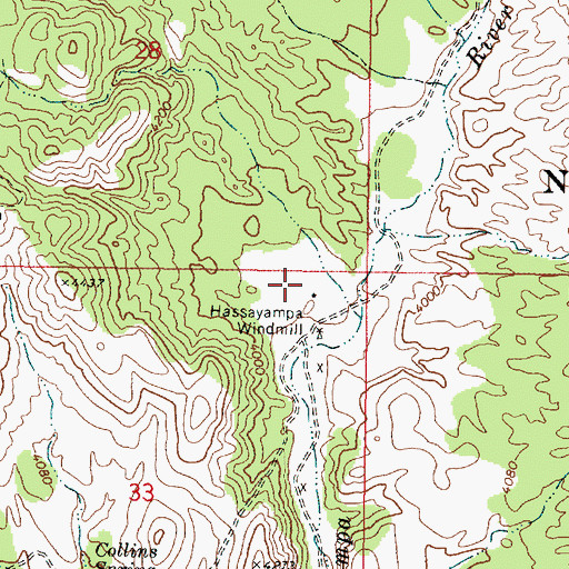 Topographic Map of River Pasture, AZ