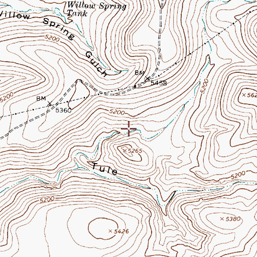 Topographic Map of Lower Tule Water, AZ