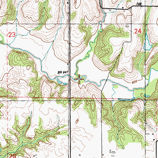 Topographic Map of Illinois Slough, IL