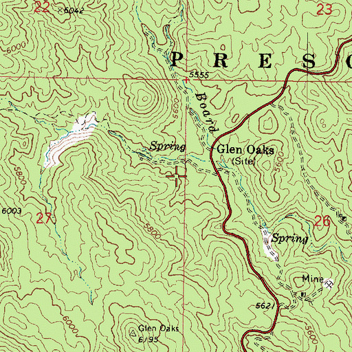 Topographic Map of White Rock Water, AZ