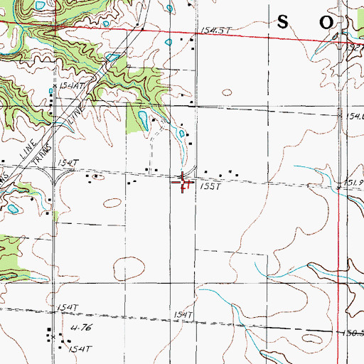 Topographic Map of Independence School (historical), IL