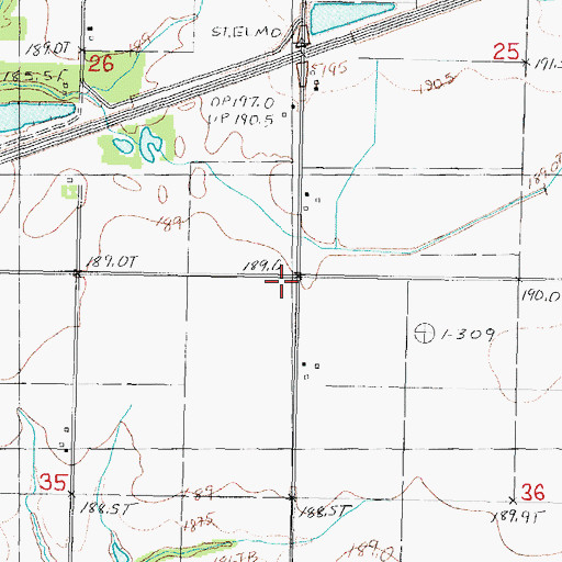 Topographic Map of Independence School (historical), IL