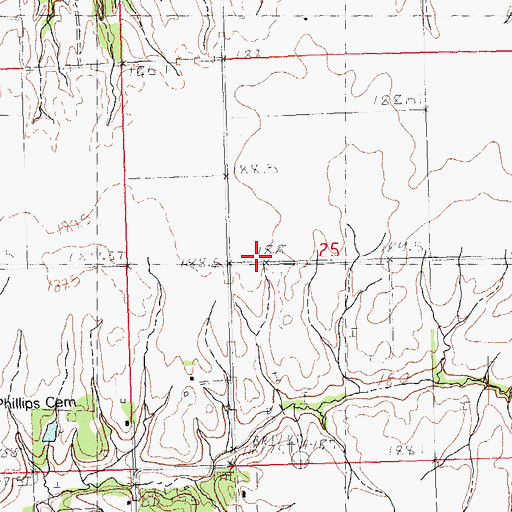 Topographic Map of Independence School (historical), IL