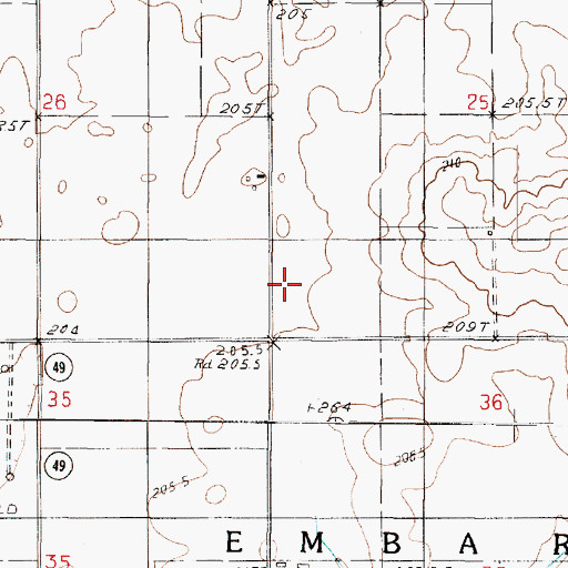 Topographic Map of Independent School (historical), IL