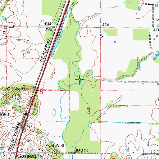 Topographic Map of Indian Creek, IL