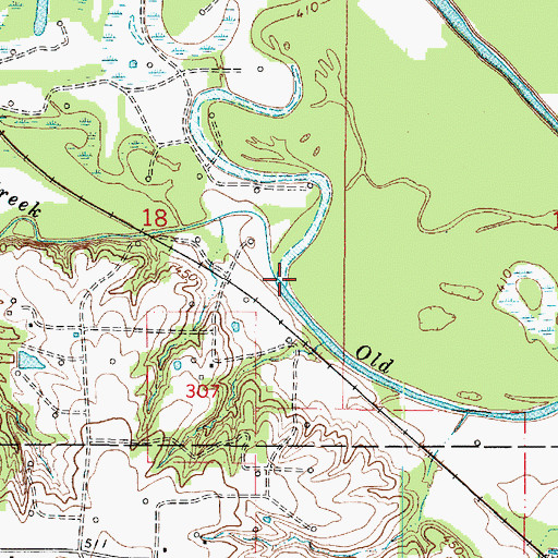 Topographic Map of Indian Creek, IL