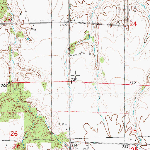 Topographic Map of Indian Grove School (historical), IL