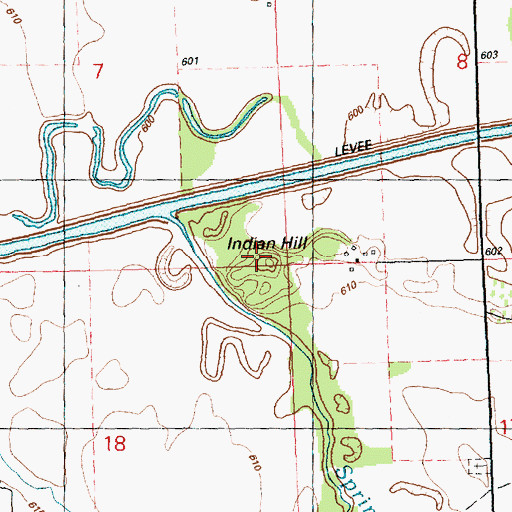 Topographic Map of Indian Hill, IL