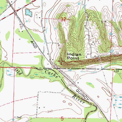 Topographic Map of Indian Point, IL