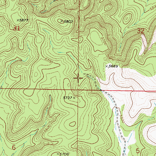 Topographic Map of Trick Tank, AZ