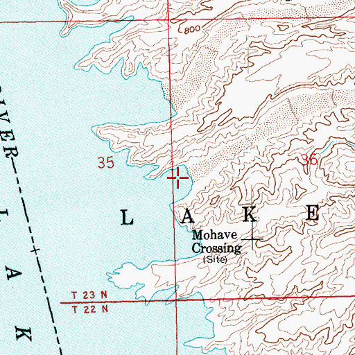 Topographic Map of Granite Wash, AZ