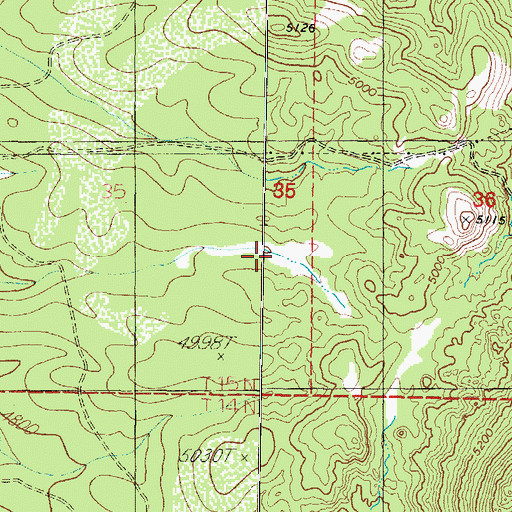 Topographic Map of Powerline Tank, AZ