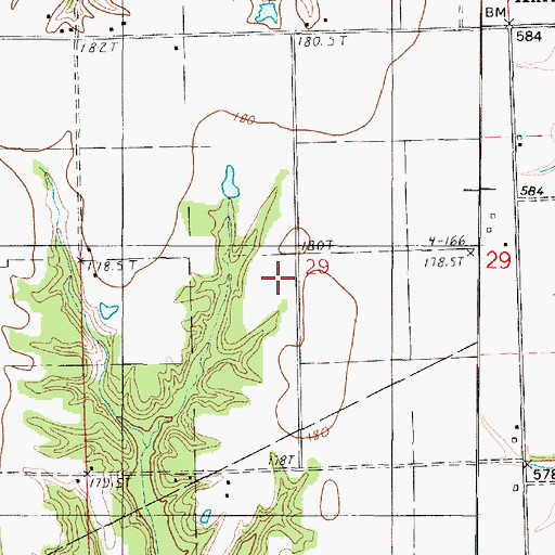 Topographic Map of Jackson School (historical), IL