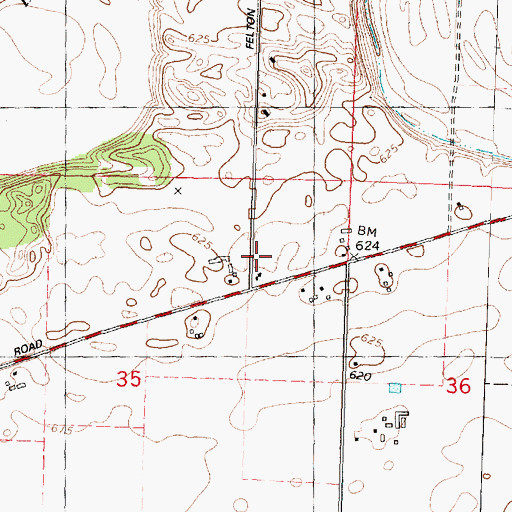Topographic Map of Jackson Street School (historical), IL