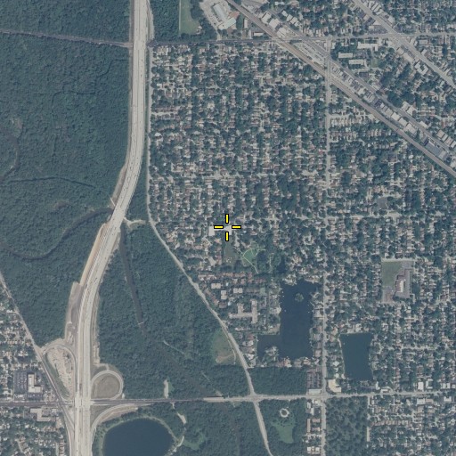 Aerial/Satellite Image of James Madison School, IL