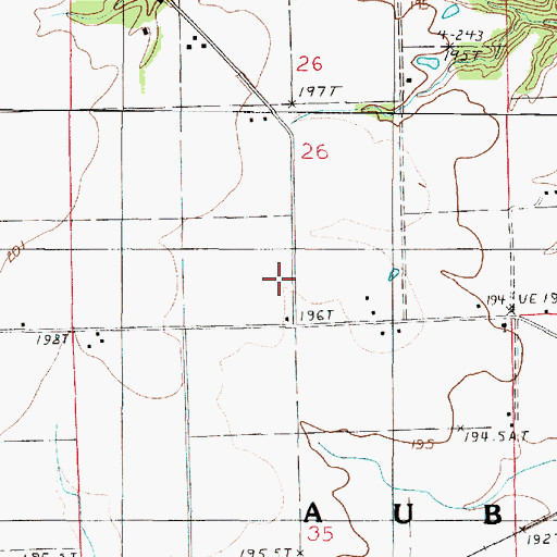 Topographic Map of Jeff Davis School (historical), IL