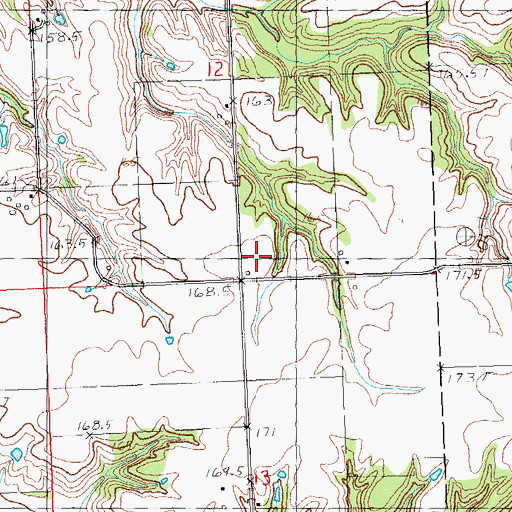 Topographic Map of Jericho School (historical), IL