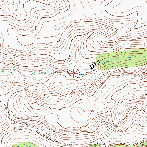 Topographic Map of Canyon Water, AZ