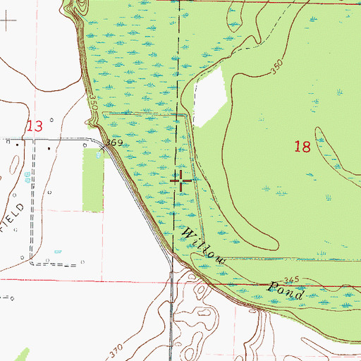 Topographic Map of Joes Slough, IL