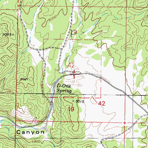 Topographic Map of Tract 42, AZ