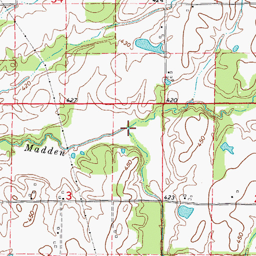 Topographic Map of Johnson Creek, IL