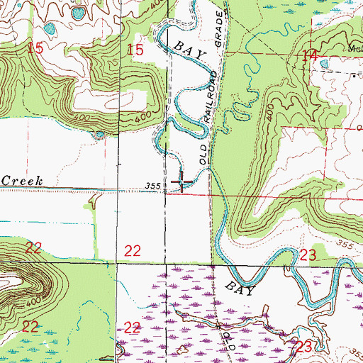 Topographic Map of Johnson Creek, IL