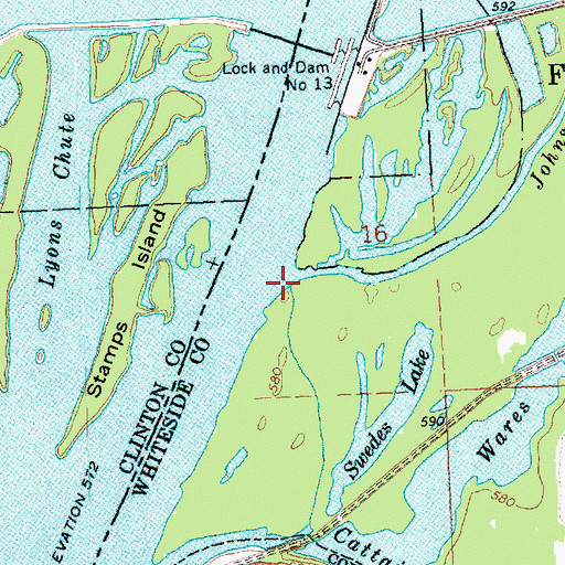 Topographic Map of Johnson Creek, IL