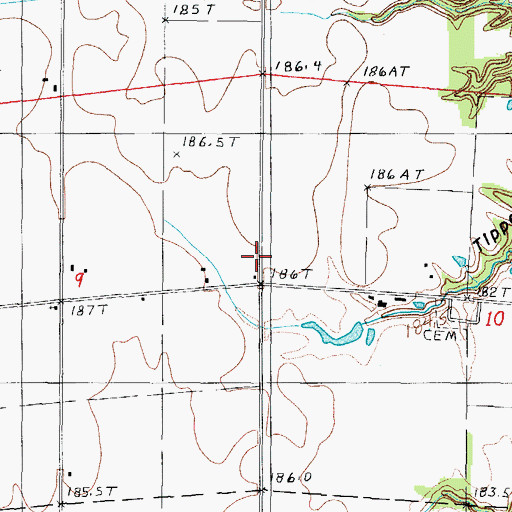 Topographic Map of Jones School (historical), IL