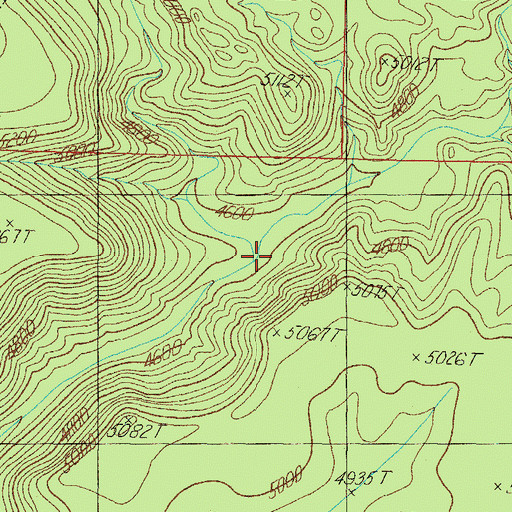 Topographic Map of Smith Canyon Corral, AZ
