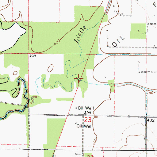 Topographic Map of Jordan Creek, IL