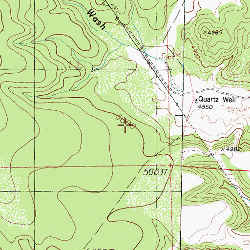 Topographic Map of Chucks Tank, AZ