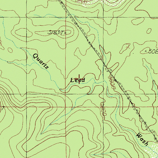 Topographic Map of Trick Tank, AZ