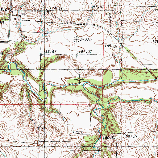 Topographic Map of Judd Creek, IL