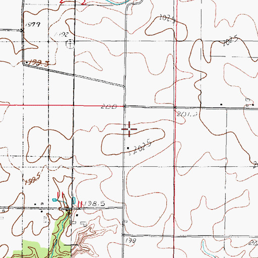 Topographic Map of Julian School (historical), IL