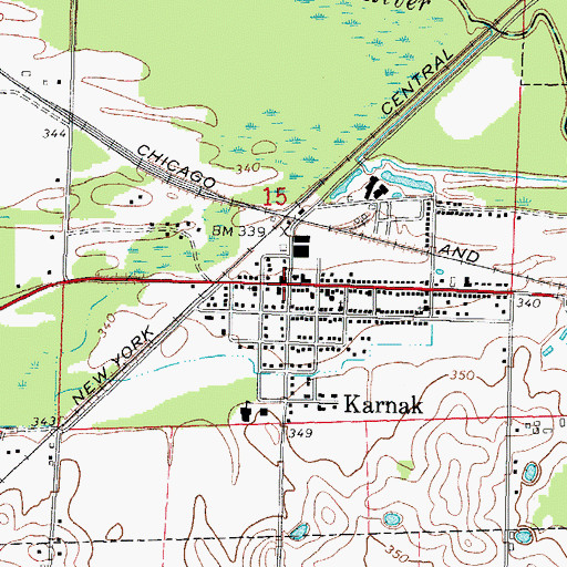 Topographic Map of Karnak, IL