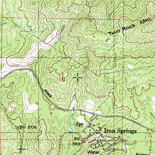 Topographic Map of Juniper Tank, AZ