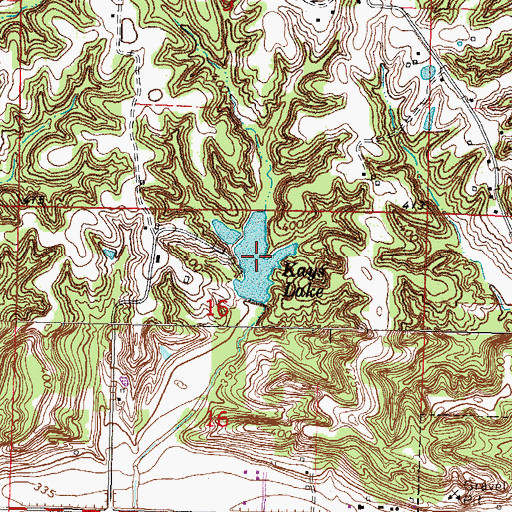 Topographic Map of Kays Lake, IL