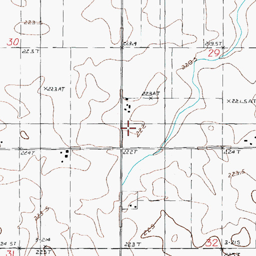 Topographic Map of Keeley School (historical), IL