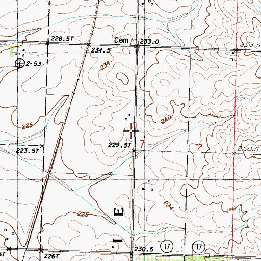 Topographic Map of Kellogg School (historical), IL