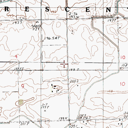 Topographic Map of Kelly School (historical), IL