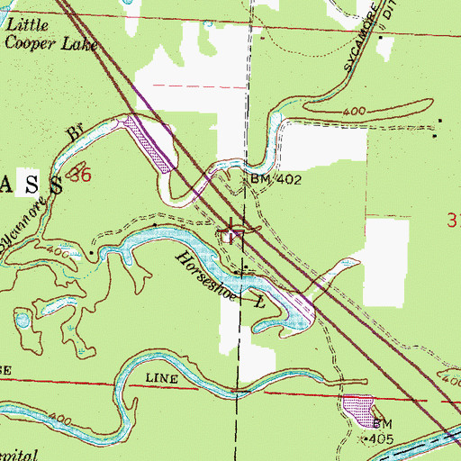 Topographic Map of Kellys Pond, IL