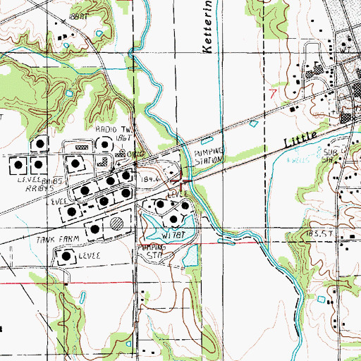 Topographic Map of Ketterina Branch, IL