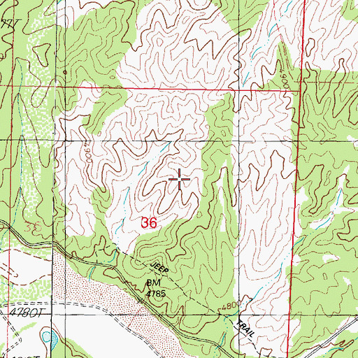Topographic Map of Crose U Trick Tank, AZ