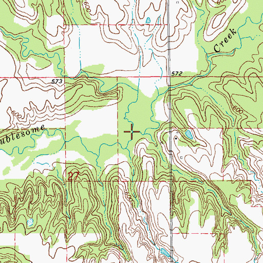 Topographic Map of Killjordan Creek, IL