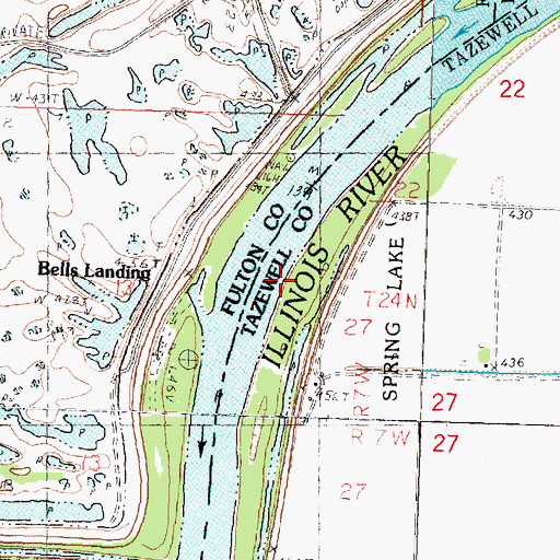 Topographic Map of King Island, IL