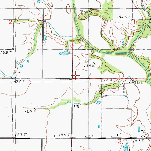 Topographic Map of King School (historical), IL