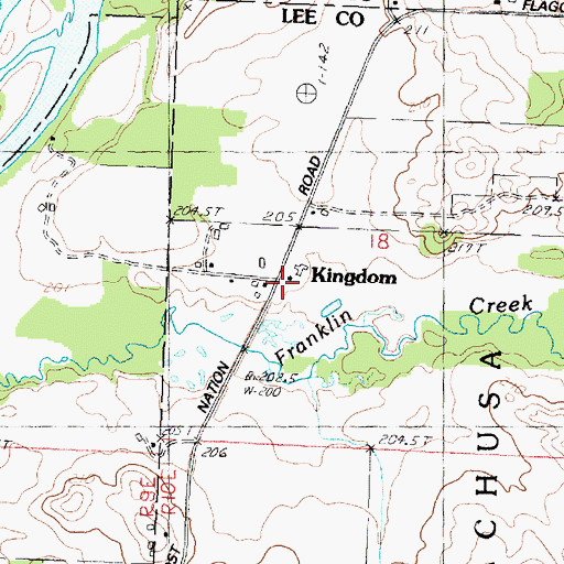 Topographic Map of Kingdom, IL
