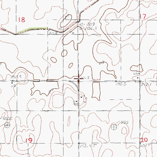 Topographic Map of Kingdom School (historical), IL